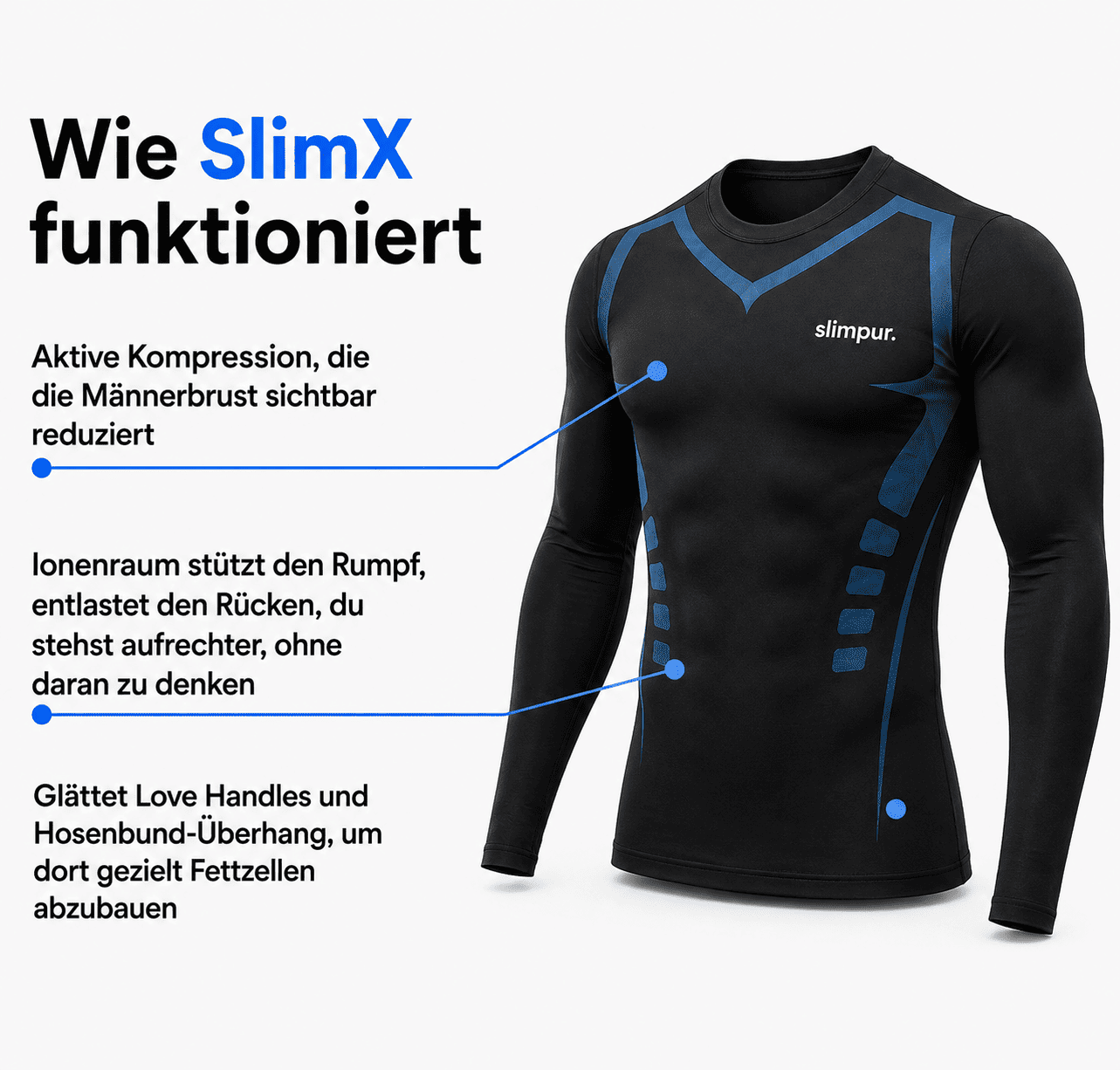 SlimX Long® Kompressions-Shirt