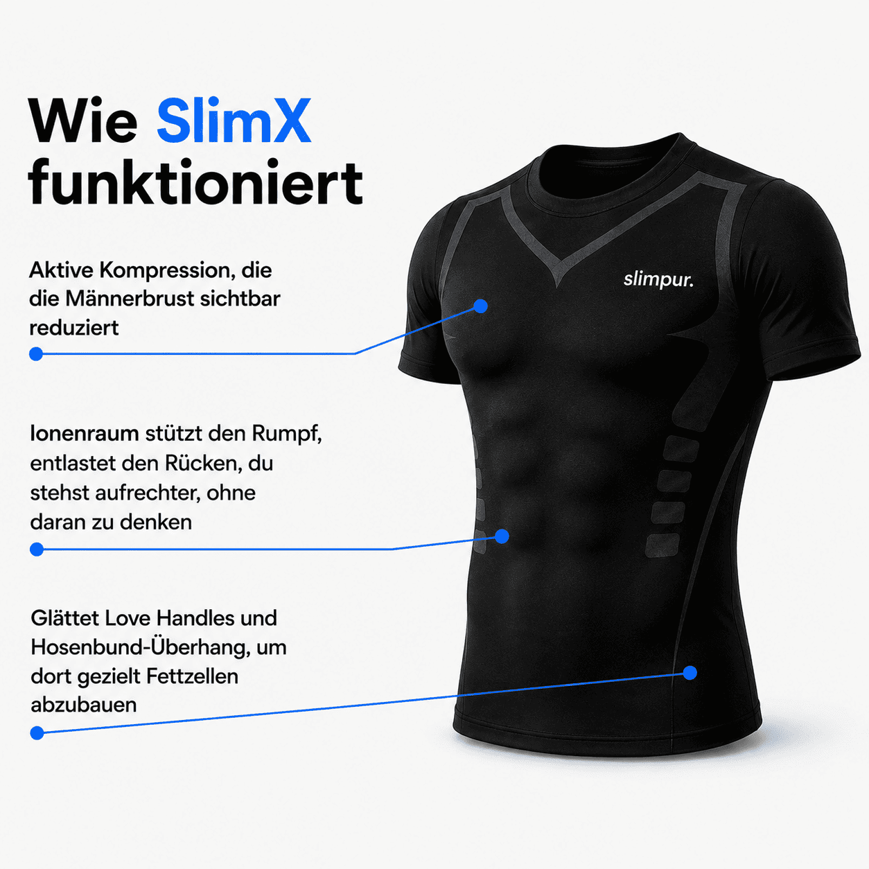 SlimX T-Shirt® Kompressions-Shirt