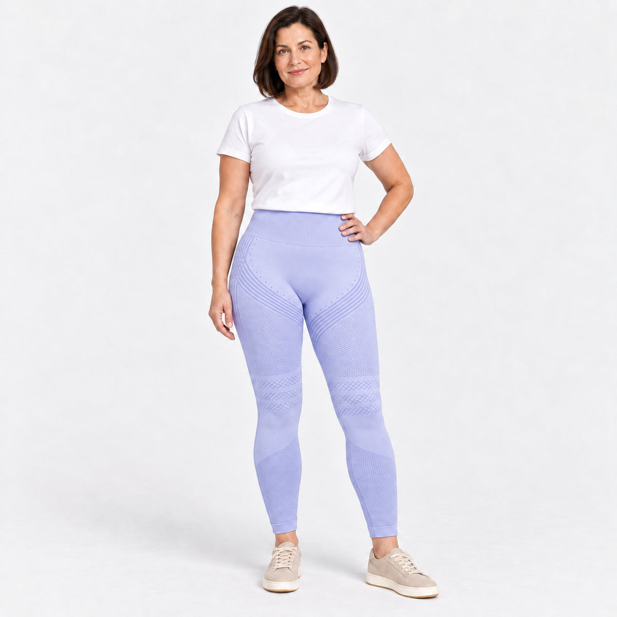 Slimpur Kompressions-Leggings in Violett / Lavendel